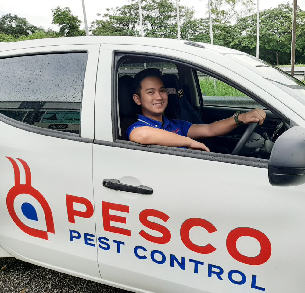 pesco employee driving car